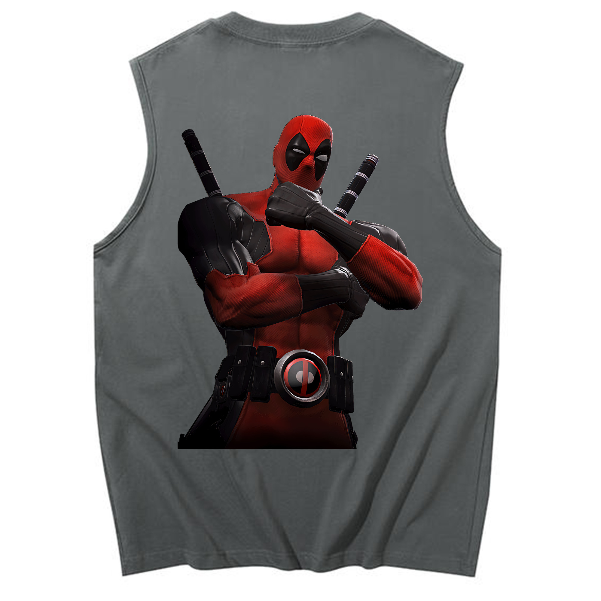 （画像用） Deadpool デッドプール コットン100％タンクトップ（背面プリント）